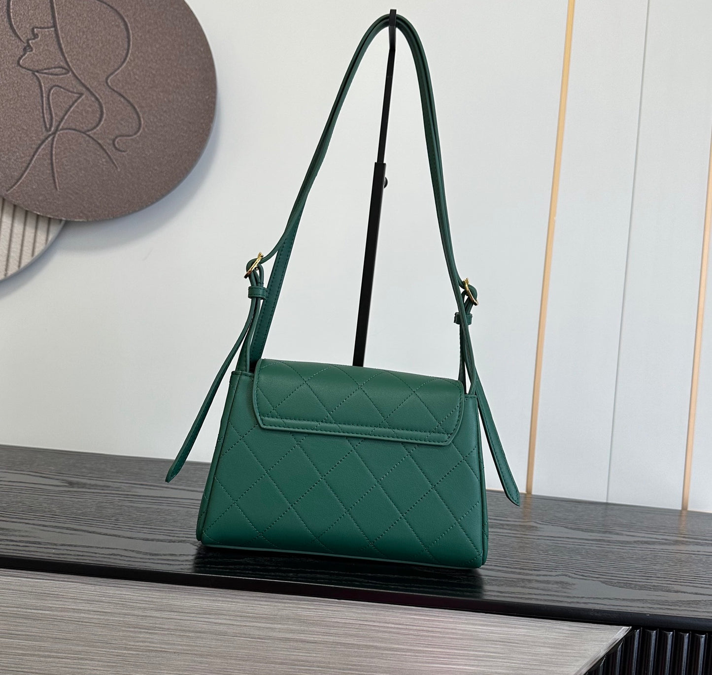 Retro Leather Flap Handbag - Women’s Adjustable Shoulder Bag