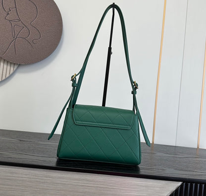 Retro Leather Flap Handbag - Women’s Adjustable Shoulder Bag
