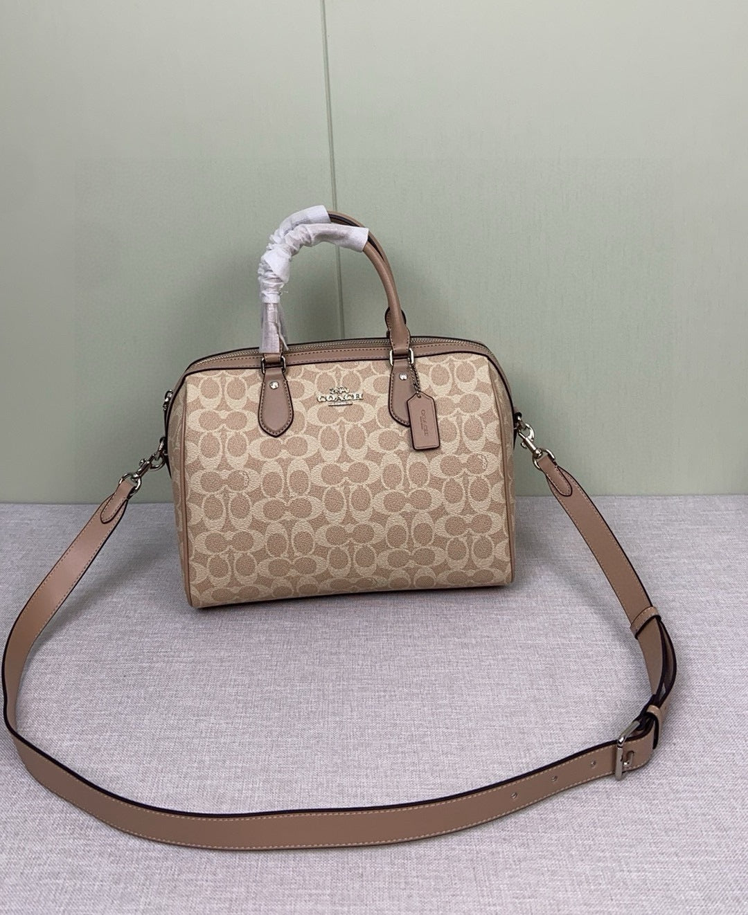 Women’s Monogram Canvas Duffle Satchel - Dual Handle Shoulder Bag & Crossbody
