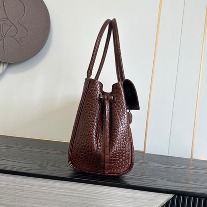 Crocodile embossed leather elegant and sophisticated