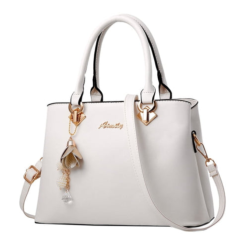 Womens Tote Bag Fashion Handbags Ladies Purse Satchel Shoulder Bags Tote Leather Bag for Ladies Tote Bag Insert Organizer White One Size
