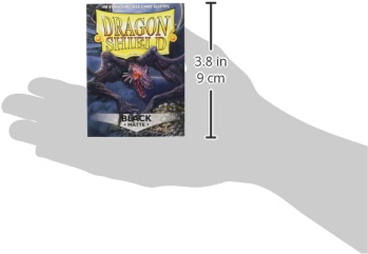 Dragon Shield Matte Standard Size Card Sleeves (100 Count) – Durable Textured Back TCG Protectors for MTG, Pokemon & Lorcana with Deck Box
