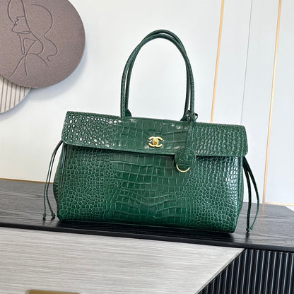 Crocodile embossed leather elegant and sophisticated