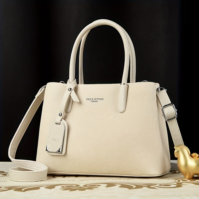 Classic Style with Adjustable Strap, Durable Material, Polyester Lined, Zip Closure, Fashionable Shoulder & Crossbody Handbag, Vintage Handbags