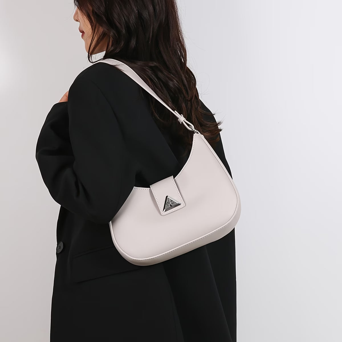 New Fashion Trend Simple and Versatile Shoulder Bag, Armpit Bag, Crescent Bag, High-end Texture, Retro Design Crossbody Bag Shoulder Bag