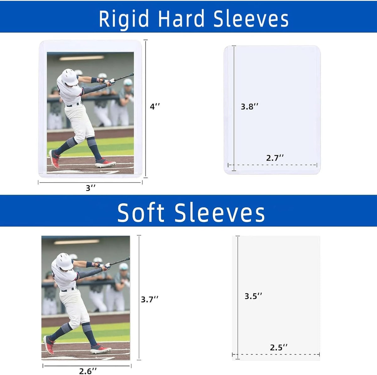 Clear Penny Sleeves for Trading Cards – Ultra Soft Acid-Free Protectors for Pokemon, MTG, Sports Cards & K-Pop Photocards (500 Count)