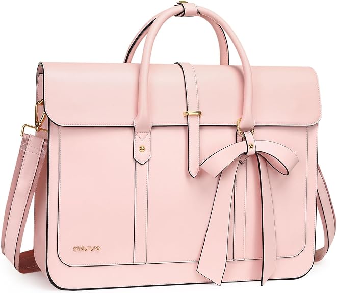 Laptop Bag for Women, PU Leather Laptop Shoulder Bags Convertible Backpack, Work Travel Computer Bag