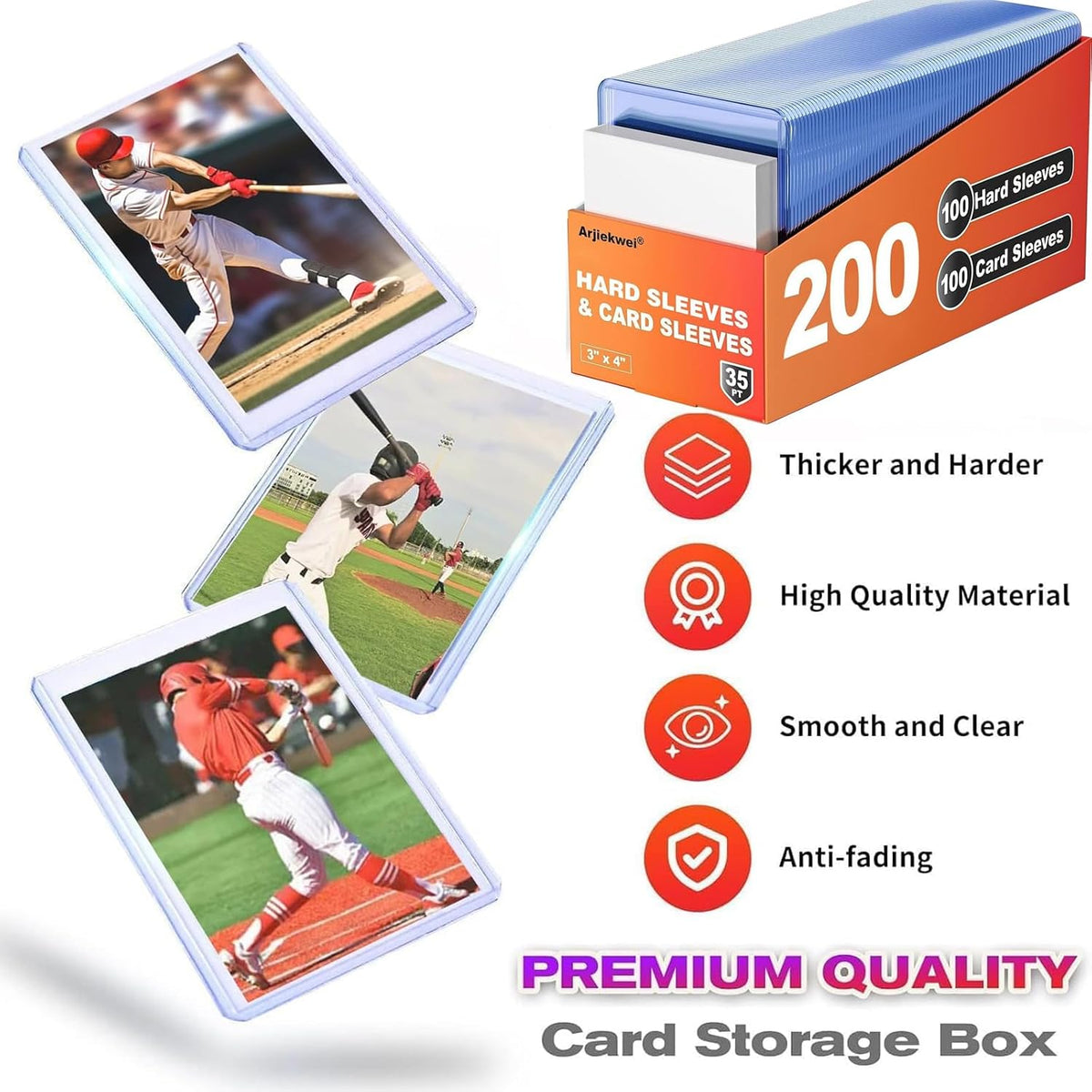Clear Penny Sleeves for Trading Cards – Ultra Soft Acid-Free Protectors for Pokemon, MTG, Sports Cards & K-Pop Photocards (500 Count)