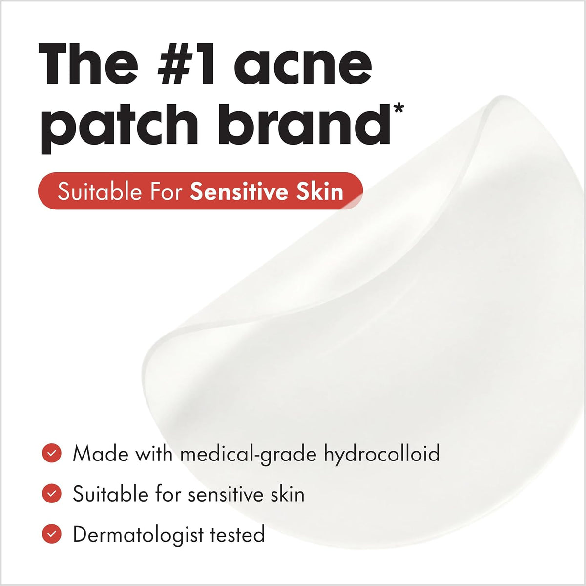 Hero Cosmetics Mighty Patch Original – Hydrocolloid Acne Pimple Patch for Face & Blemishes – Overnight Pus-Absorbing Spot Treatment, Hypoallergenic (36 Count)