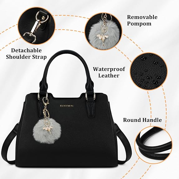 Handbag Leather Purses for Women Waterproof Crossbody Womens Handbags