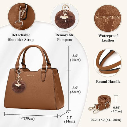 Handbag Leather Purses for Women Waterproof Crossbody Womens Handbags