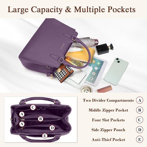 Handbag Leather Purses for Women Waterproof Crossbody Womens Handbags