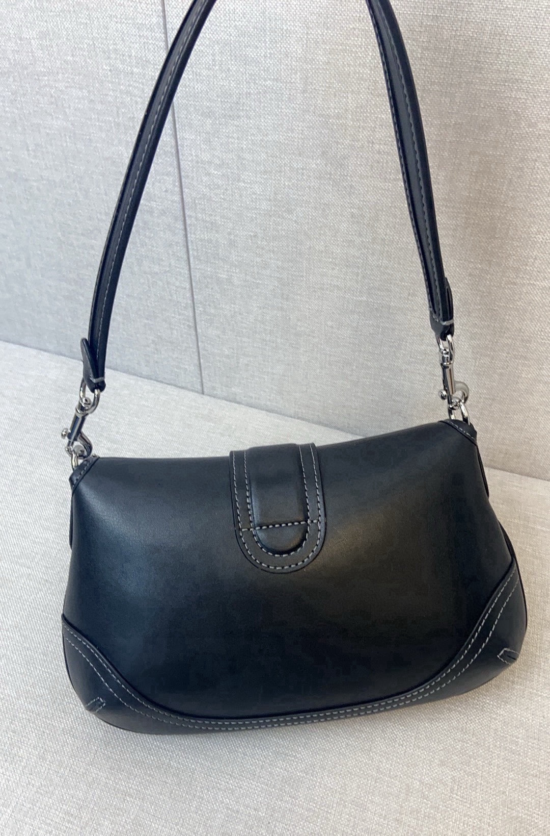 Women’s Vintage Leather Hobo Bag - Front Buckle Shoulder Purse & Crossbody