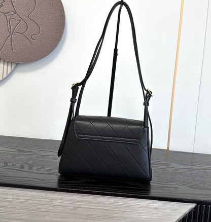 Retro Leather Flap Handbag - Women’s Adjustable Shoulder Bag