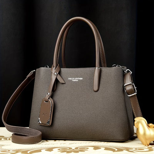 Classic Style with Adjustable Strap, Durable Material, Polyester Lined, Zip Closure, Fashionable Shoulder & Crossbody Handbag, Vintage Handbags