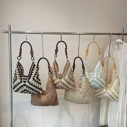 Boho Crochet Tote Bag