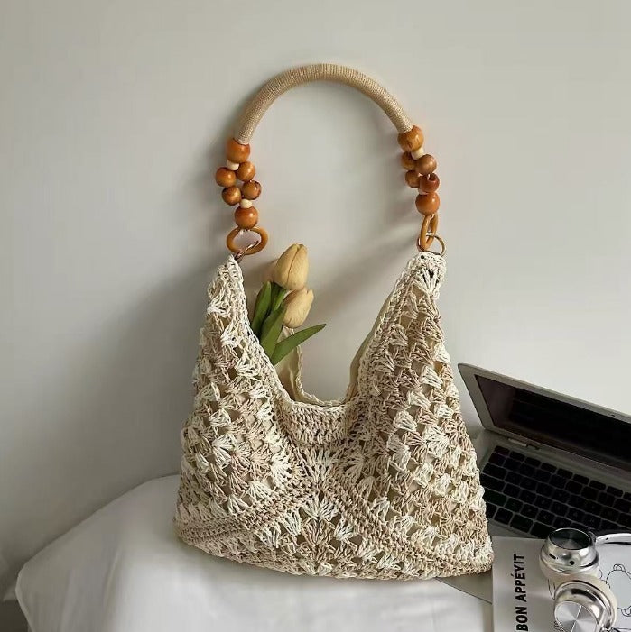 Boho Crochet Tote Bag