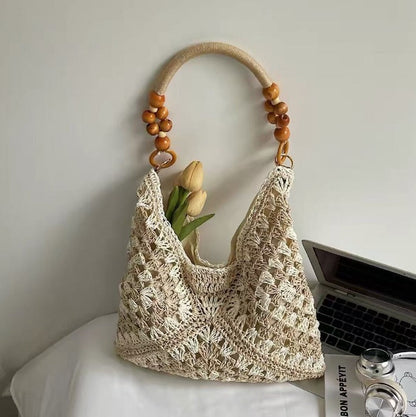 Boho Crochet Tote Bag
