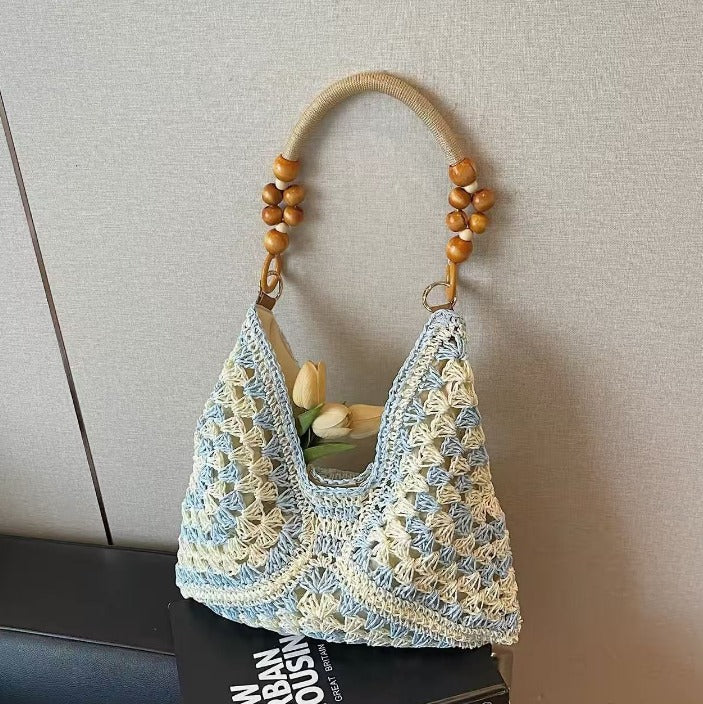 Boho Crochet Tote Bag