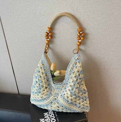 Boho Crochet Tote Bag