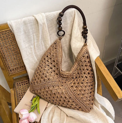 Boho Crochet Tote Bag
