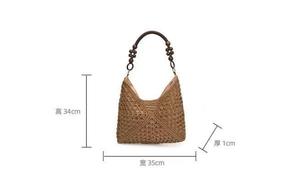 Boho Crochet Tote Bag