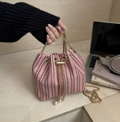 Drawstring Bucket Crossbody Bag