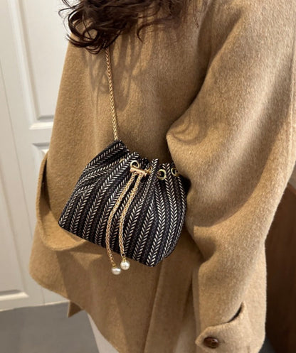 Drawstring Bucket Crossbody Bag