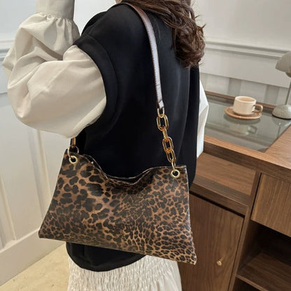 Women's Leopard Print Crossbody Bag, Shoulder Bag
