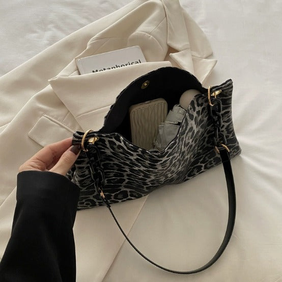 Women's Leopard Print Crossbody Bag, Shoulder Bag