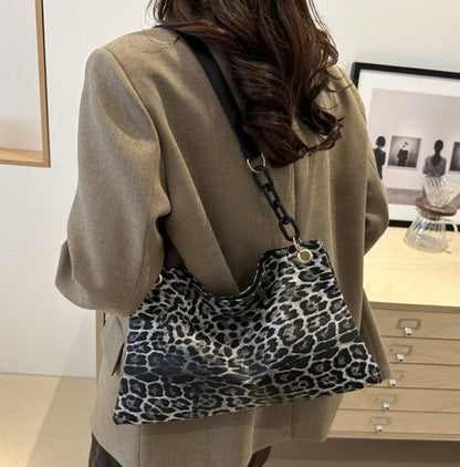 Women's Leopard Print Crossbody Bag, Shoulder Bag