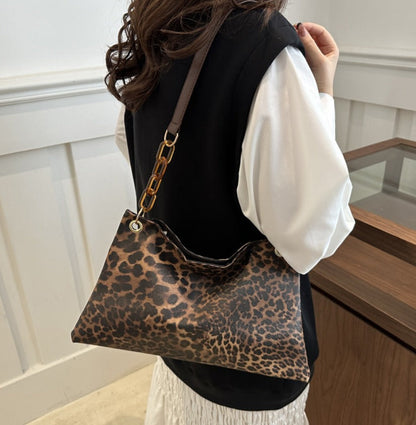 Women's Leopard Print Crossbody Bag, Shoulder Bag