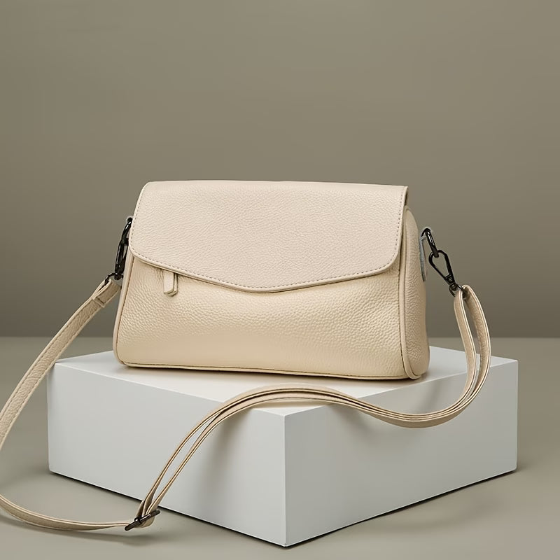 Crossbody Bag Genuine Leather Women'S Bag New Fashion Middle-Aged Women'S