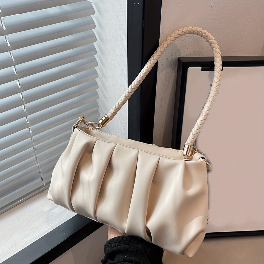 Women's Handbag with Wrinkle - Multi-Color Crossbody & Shoulder Bag, Zipper Closure, & Oil-Tanned Edges for Daily Use