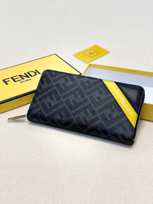 Men’s Leather Continental Zip Clutch Wallet - Long Card Holder & Travel Organizer