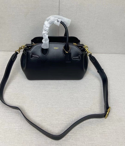 Women’s Leather Empire Carryall Bag - Dual Handle Satchel & Crossbody Shoulder Purse