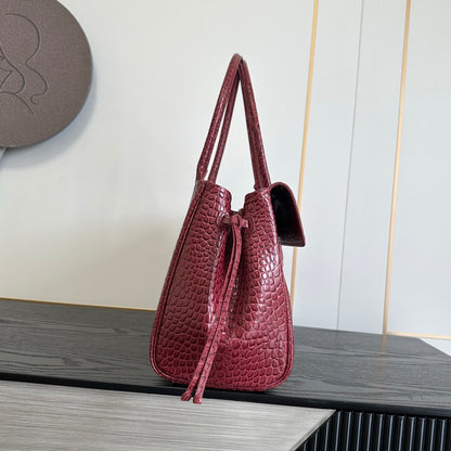 Crocodile embossed leather elegant and sophisticated