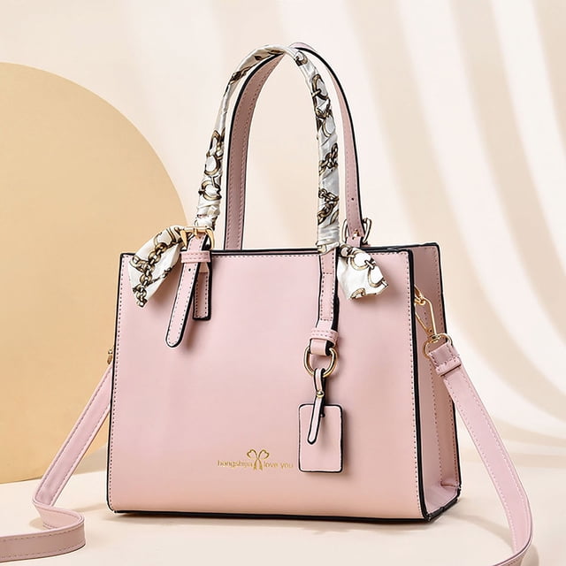 Womens Tote Bag Fashion Handbags Ladies Purse Satchel Shoulder Bags Tote Leather Bag for Ladies Tote Bag Insert Organizer White One Size