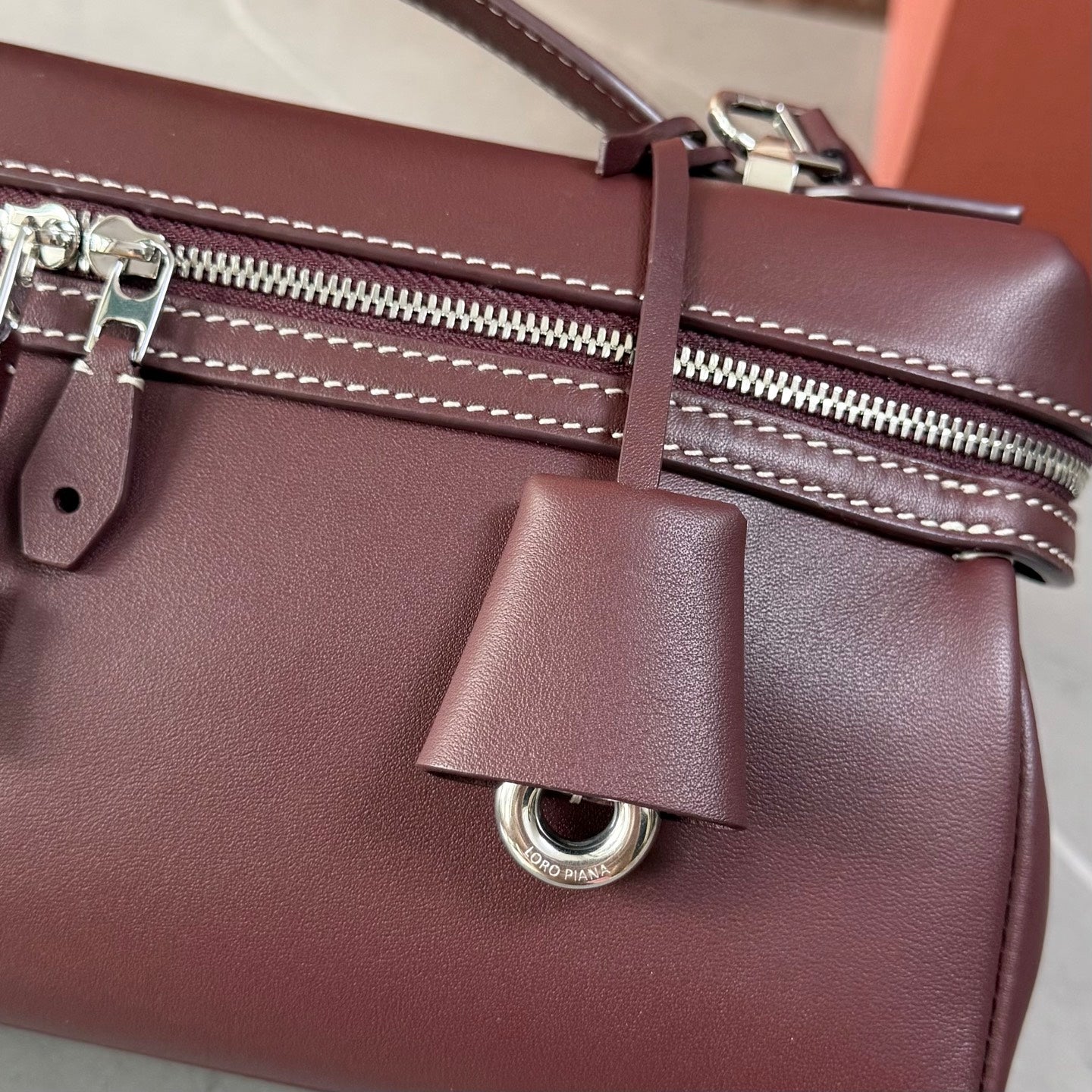 Luxury Soft Calfskin Leather Crossbody Bag - Convertible Top-Handle Satchel