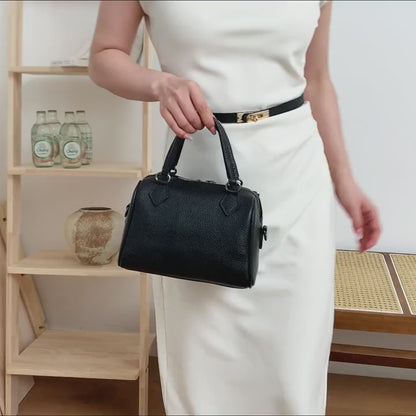 Leather Single-Shoulder Bag, Casual Women's Soft Cowhide Handbag, Versatile Full-Genuine Leather Crossbody Bag